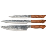 Dorre Akira Knivset 3 Delar, Brun