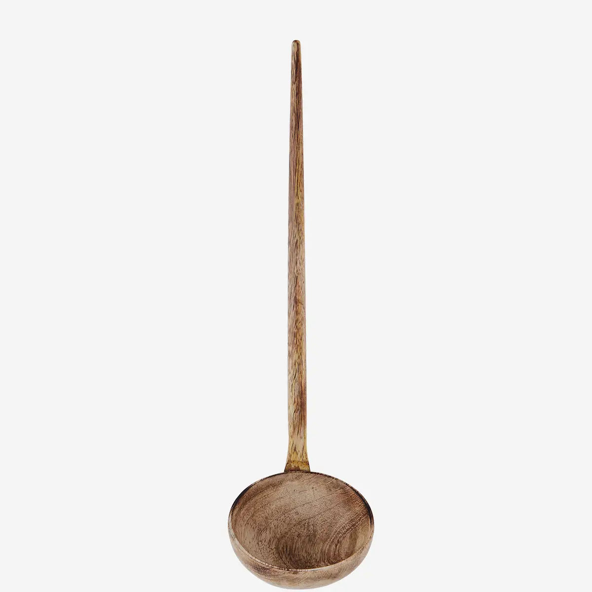 Madam Stoltz Handsnidad Trä Ladle 29 cm, Natur